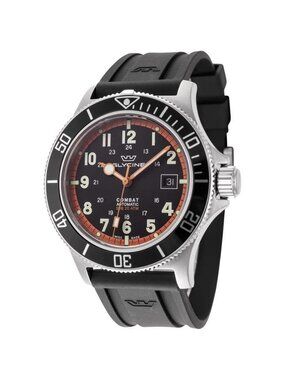 NWT Authentic Glycine Combat Sub Automatic Black Dial Men's Watch